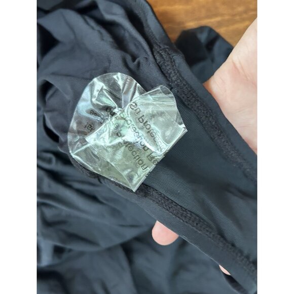 Jantzen Women's Draped Surplice One Piece Bathing Suit Black Stretch NWT Sz 22 - Picture 3 of 11